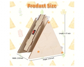 DIY Wooden Triangle Walking Robot Kit Dual-Crank Walking Mechanism STEM Kit DIY Science Experiment Engineering Project for Teens & Adults