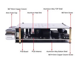 50W+50W+100W Subwoofer Bluetooth-Compatiable Amplifier Module 2.1Channel Treble Bass AUX/U-disk Audio APP Controller