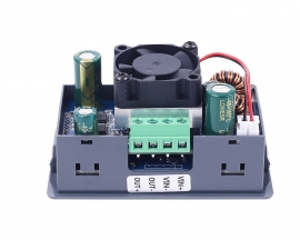 DC-DC Adjustable Buck Boost Power Supply Module with Fan, 80W 5A Solar Charging Module, LCD Display CVCC Step UP Step Down Voltage Converter 6-36V to 0.6-36V