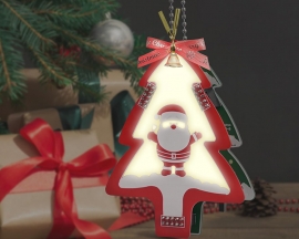 Christmas Soldering Project Kit, DIY Xmas Ornament Electronics Kit with Through-Hole Components, Glowing PCB Design & Jingle Bells for Xmas Decorations Soldering Practice Present