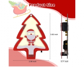 Christmas Soldering Project Kit, DIY Xmas Ornament Electronics Kit with Through-Hole Components, Glowing PCB Design & Jingle Bells for Xmas Decorations Soldering Practice Present