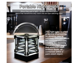 DIY LED Filament Cube Light Soldering Project Brightness Adjustable Night Light Cool Desk Decor Gift Ideas STEM Electroics Project